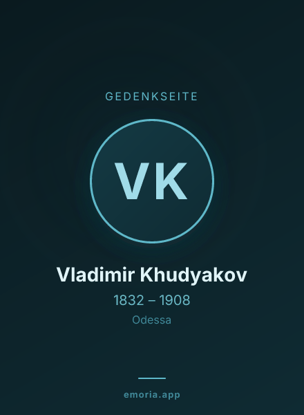 Gedenkportrait von Vladimir Khudyakov