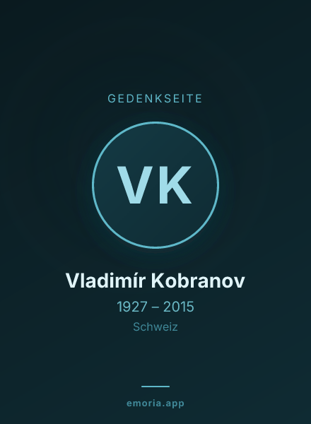 Gedenkportrait von Vladimír Kobranov