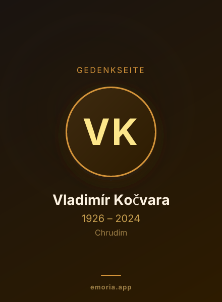 Gedenkportrait von Vladimír Kočvara