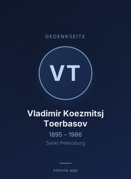 Gedenkportrait von Vladimir Koezmitsj Toerbasov