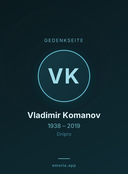 Gedenkportrait von Vladimir Komanov
