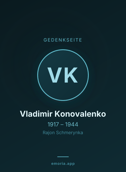 Gedenkportrait von Vladimir Konovalenko