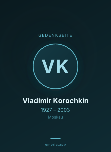 Gedenkportrait von Vladimir Korochkin