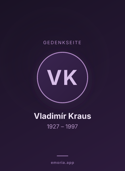 Gedenkportrait von Vladimír Kraus