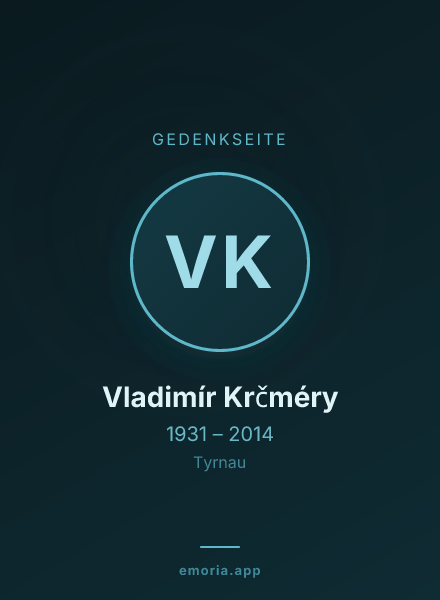 Gedenkportrait von Vladimír Krčméry