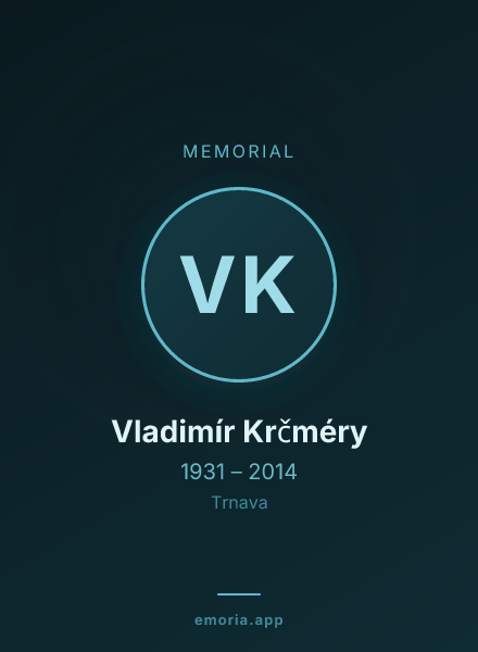 Memorial portrait of Vladimír Krčméry