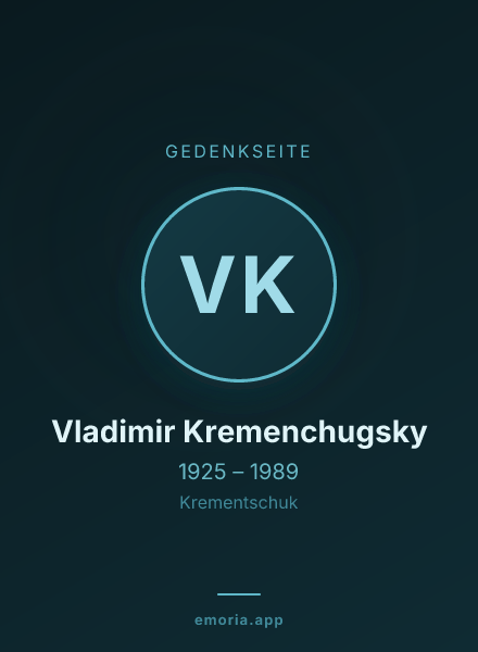 Gedenkportrait von Vladimir Kremenchugsky