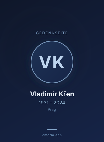 Gedenkportrait von Vladimír Křen