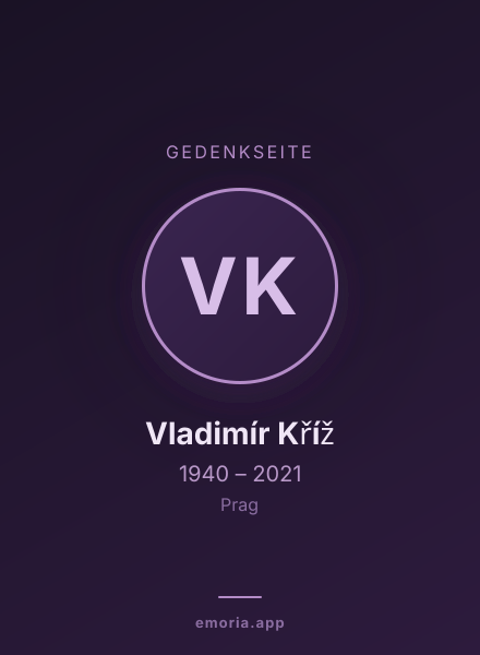 Gedenkportrait von Vladimír Kříž