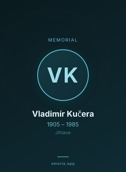 Memorial portrait of Vladimír Kučera