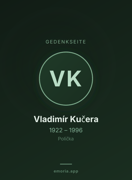 Gedenkportrait von Vladimír Kučera