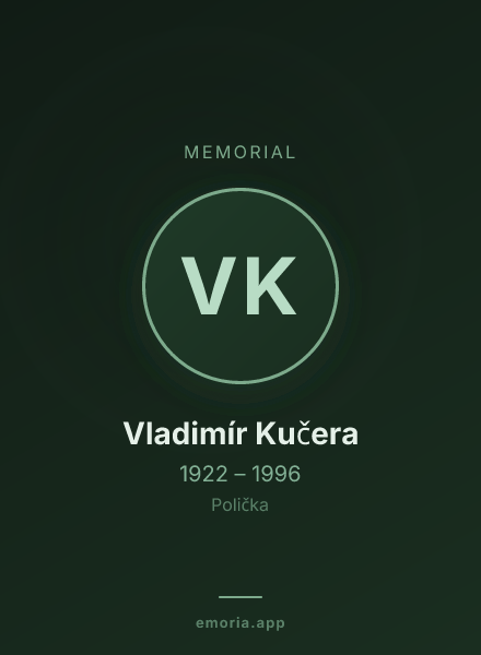 Memorial portrait of Vladimír Kučera