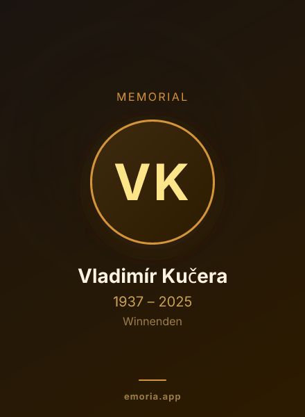 Memorial portrait of Vladimír Kučera