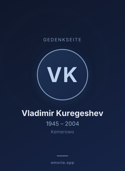 Gedenkportrait von Vladimir Kuregeshev