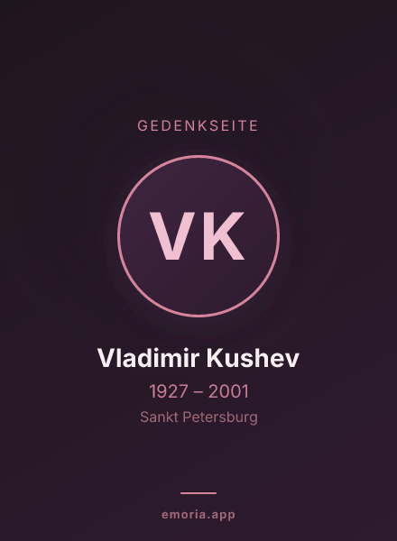 Gedenkportrait von Vladimir Kushev