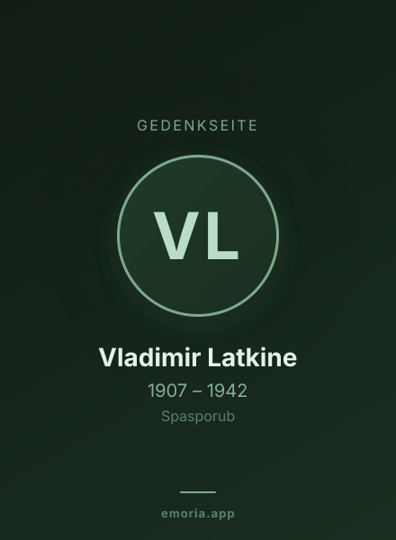 Gedenkportrait von Vladimir Latkine