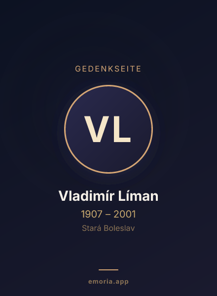 Gedenkportrait von Vladimír Líman