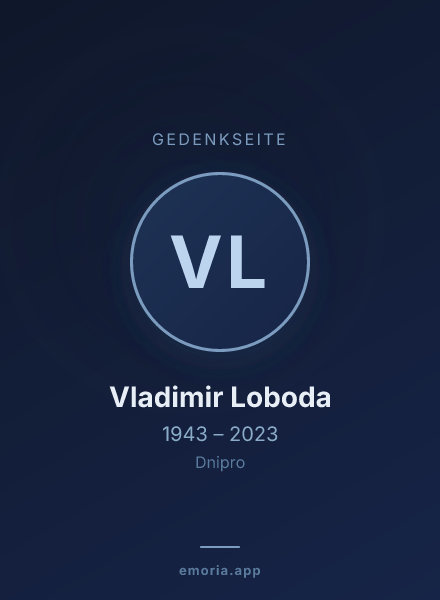 Gedenkportrait von Vladimir Loboda
