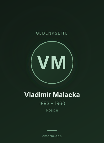 Gedenkportrait von Vladimír Malacka
