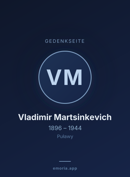 Gedenkportrait von Vladimir Martsinkevich