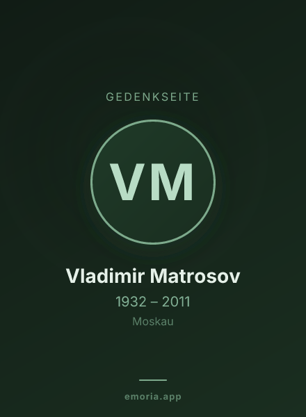 Gedenkportrait von Vladimir Matrosov