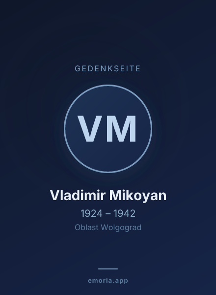 Gedenkportrait von Vladimir Mikoyan