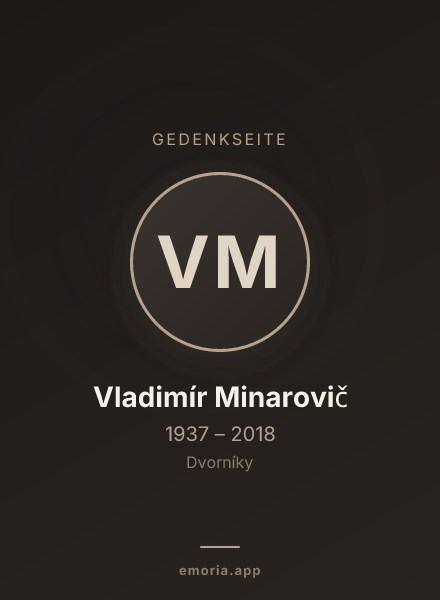 Gedenkportrait von Vladimír Minarovič