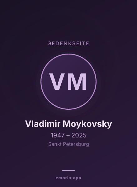 Gedenkportrait von Vladimir Moykovsky