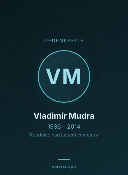 Gedenkportrait von Vladimír Mudra