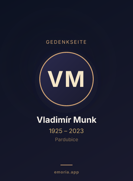Gedenkportrait von Vladimír Munk