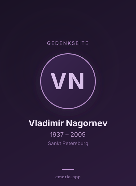 Gedenkportrait von Vladimir Nagornev