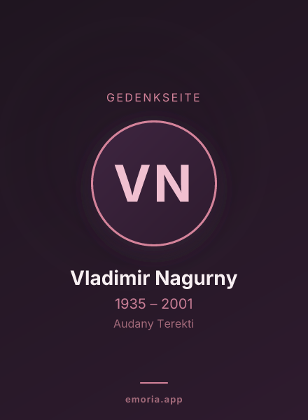 Gedenkportrait von Vladimir Nagurny