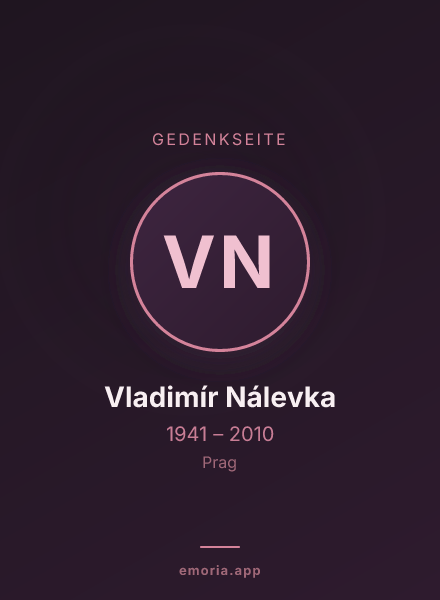 Gedenkportrait von Vladimír Nálevka