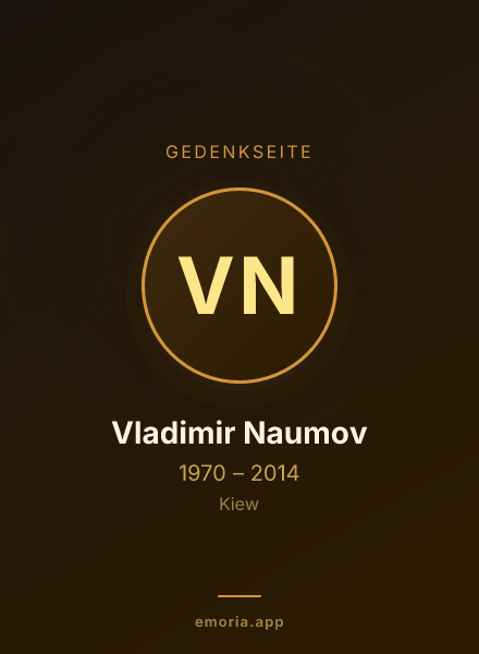 Gedenkportrait von Vladimir Naumov