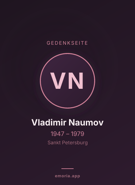 Gedenkportrait von Vladimir Naumov