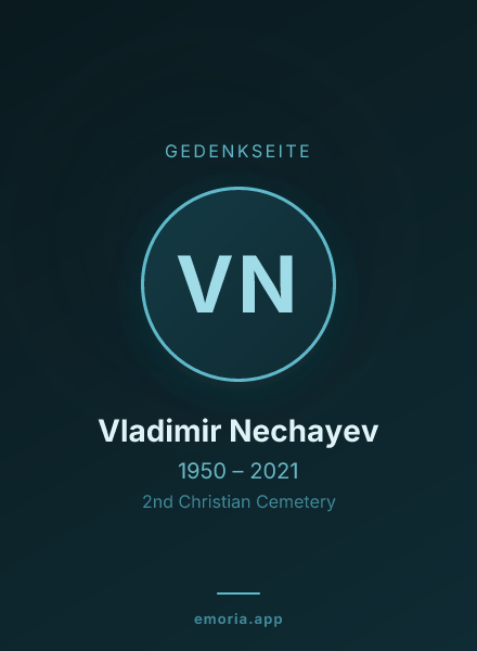 Gedenkportrait von Vladimir Nechayev