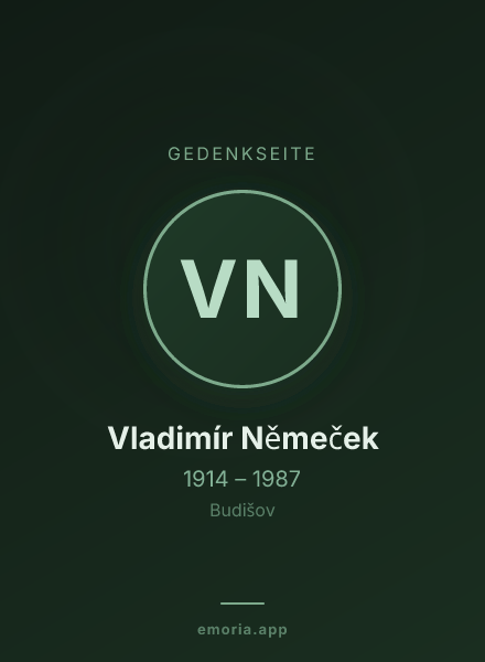 Gedenkportrait von Vladimír Němeček