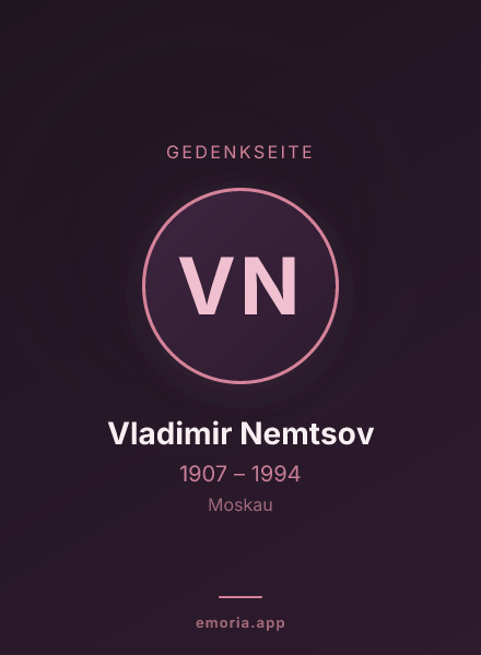 Gedenkportrait von Vladimir Nemtsov