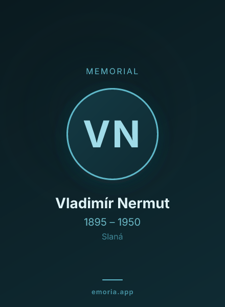 Memorial portrait of Vladimír Nermut