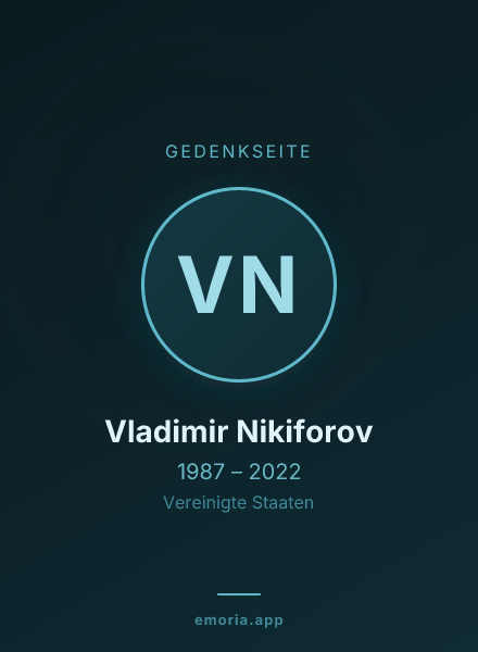 Gedenkportrait von Vladimir Nikiforov