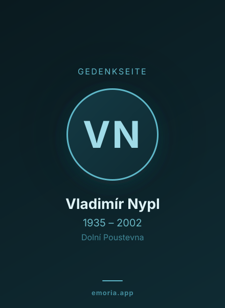 Gedenkportrait von Vladimír Nypl