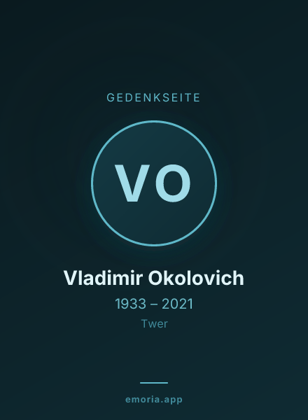 Gedenkportrait von Vladimir Okolovich