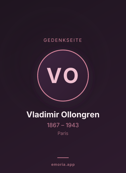 Gedenkportrait von Vladimir Ollongren