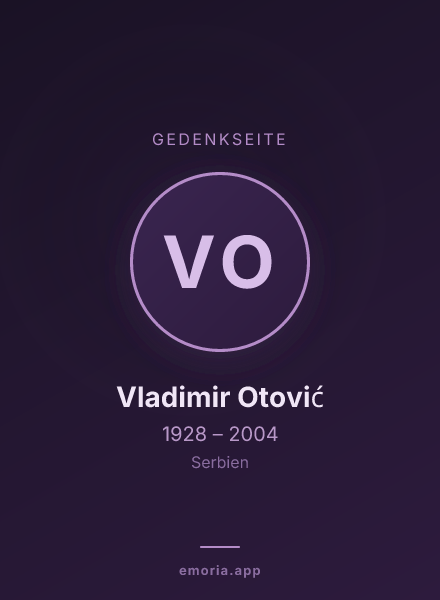Gedenkportrait von Vladimir Otović