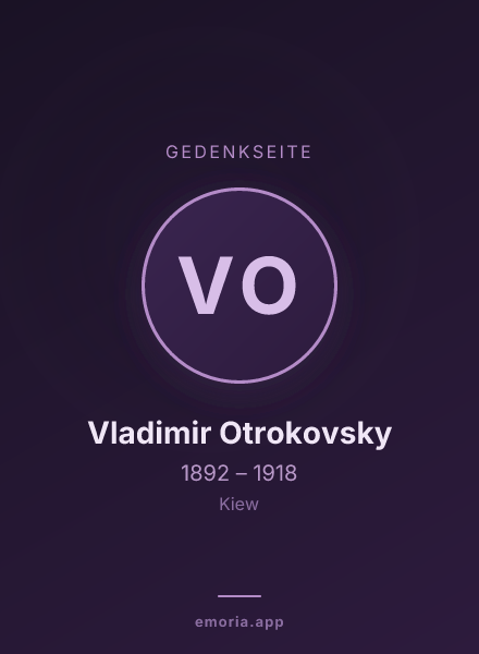 Gedenkportrait von Vladimir Otrokovsky