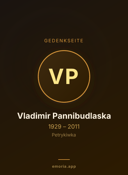Gedenkportrait von Vladimir Pannibudlaska