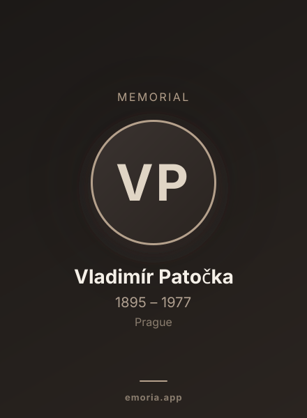Memorial portrait of Vladimír Patočka