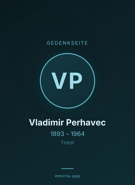 Gedenkportrait von Vladimir Perhavec
