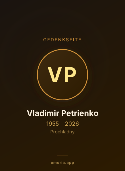 Gedenkportrait von Vladimir Petrienko