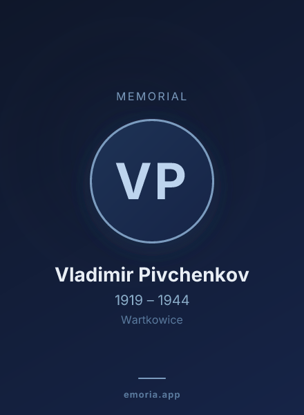 Memorial portrait of Vladimir Pivchenkov